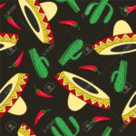arthur conan doyle americano Mexican seamless pattern